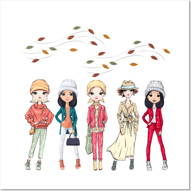 AUTUMN LADIES Wall Art by Asley